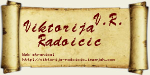 Viktorija Radoičić vizit kartica